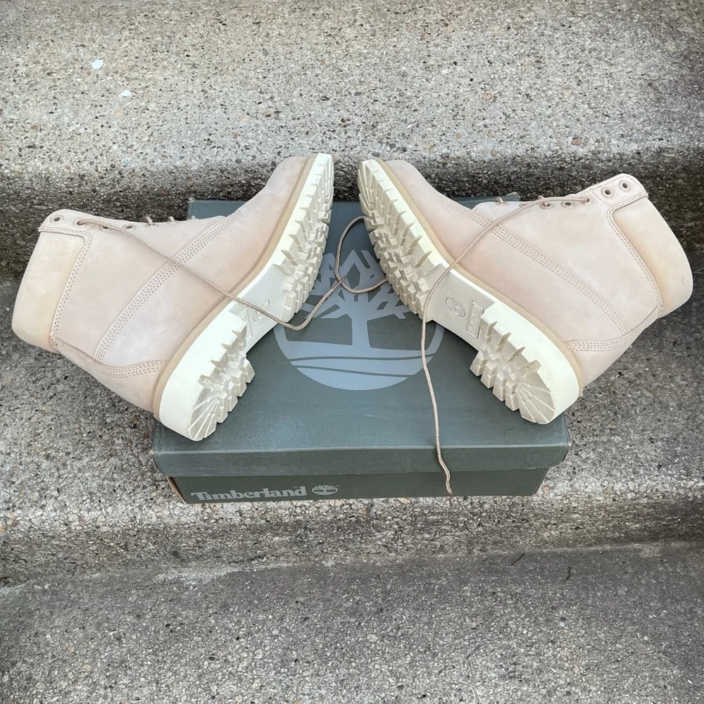 [SOLD on Mercari] Beige Timberlands (6 inch) EXCELLENT CONDITION! - Picture 4 of 8